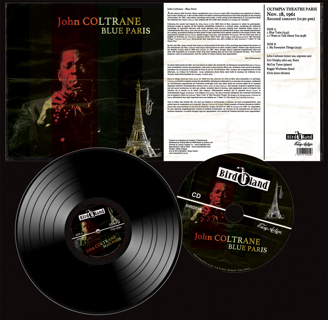 John Coltrane LP and CD Design by Sophie Lo